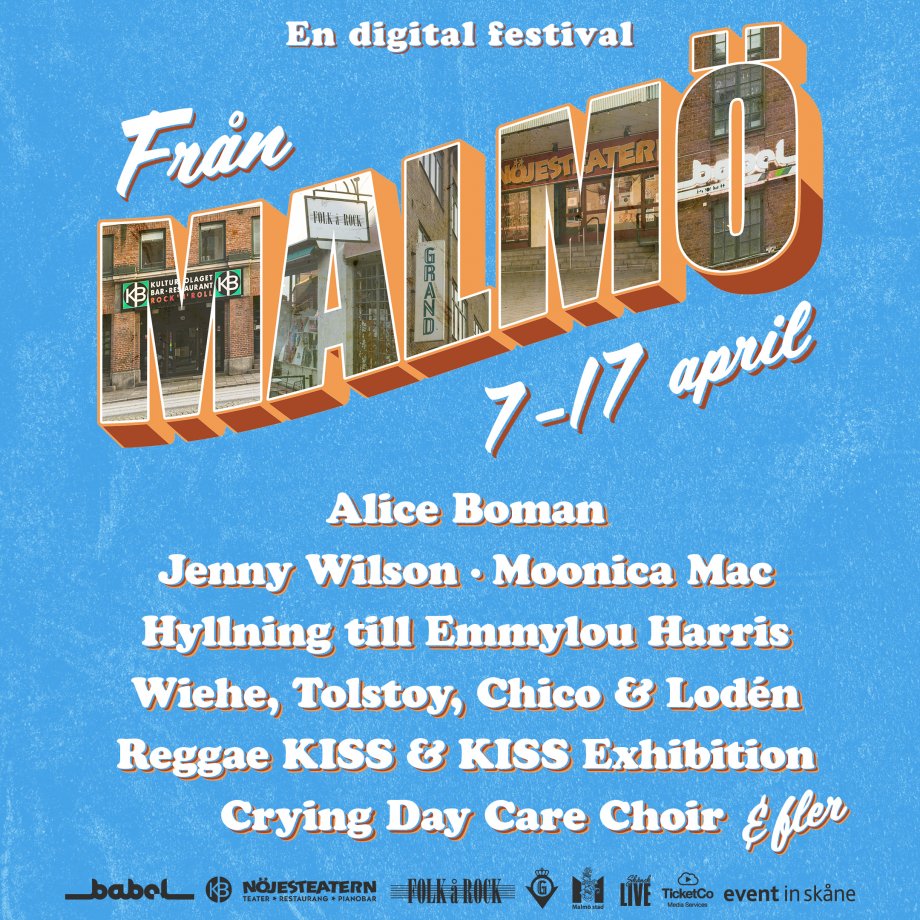 Banner för festivalen "Från Malmö"